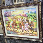 NGUA2620 quan ma hung thịnh 1 150x150 Tranh Quần Mã Hưng Thịnh NGUA2620