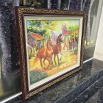 NGUA2624 tam ma nghenh phuc 2 150x150 Tranh Tam Mã Nghênh Phúc NGUA2624