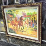 NGUA2624 tam ma nghenh phuc 3 150x150 Tranh Tam Mã Nghênh Phúc NGUA2624