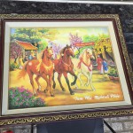 NGUA2624 tam ma nghenh phuc 4 150x150 Tranh Tam Mã Nghênh Phúc NGUA2624