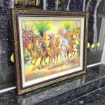 NGUA2625 luc ma nghenh tai 1 150x150 Tranh Lục Mã Nghênh Tài NGUA2625