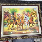 NGUA2625 luc ma nghenh tai 2 150x150 Tranh Lục Mã Nghênh Tài NGUA2625